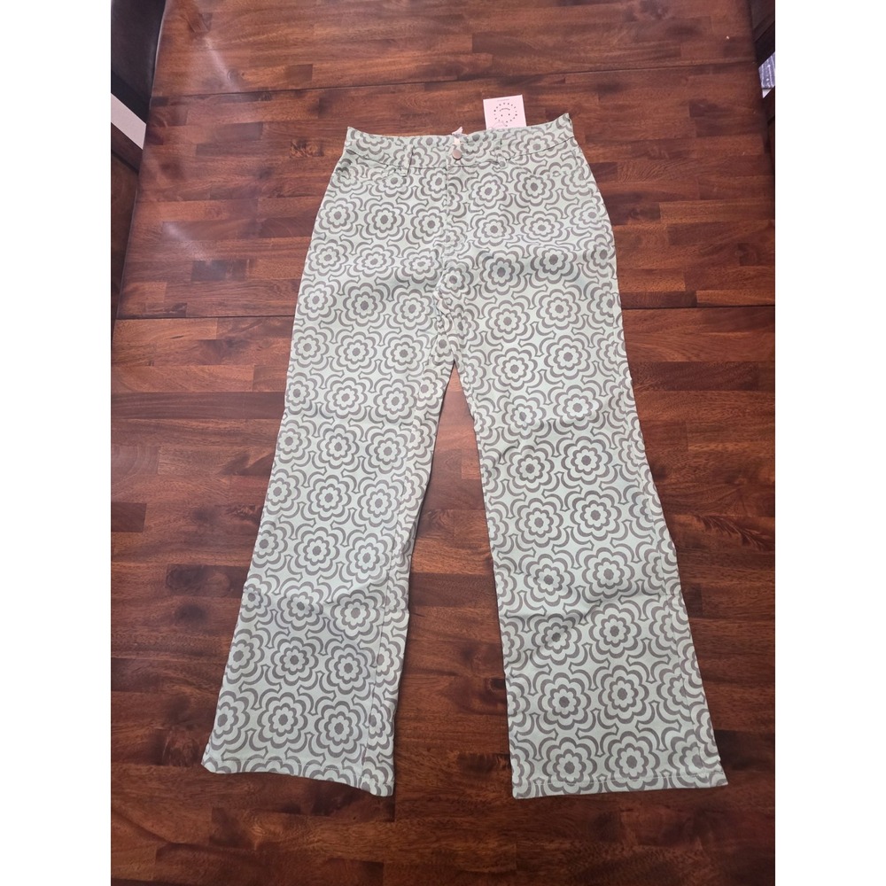 Baevely Women's Wide Leg Jeans Size Large Cotton Polyester Stretch